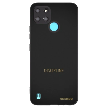Picasee silikonový černý obal pro Realme C21Y - Discipline