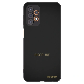 Picasee silikonový černý obal pro Samsung Galaxy A23 A236B 5G - Discipline