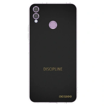 Picasee silikonový průhledný obal pro Honor 8X - Discipline