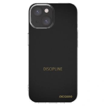 Picasee silikonový průhledný obal pro Apple iPhone 15 - Discipline