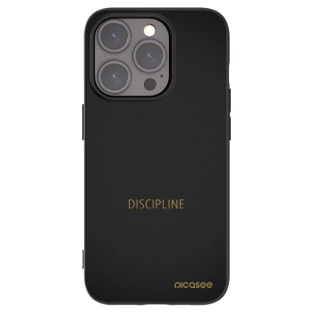 Picasee silikonový černý obal pro Apple iPhone 15 Pro - Discipline