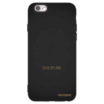Picasee silikonový černý obal pro Apple iPhone 6/6S - Discipline