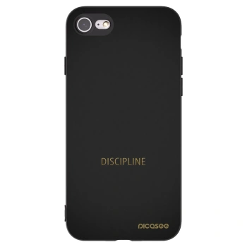 Picasee silikonový černý obal pro Apple iPhone 8 - Discipline