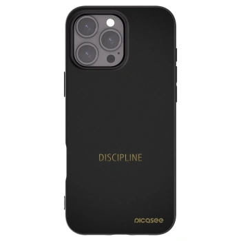 Picasee silikonový černý obal pro Apple iPhone 16 Pro Max - Discipline