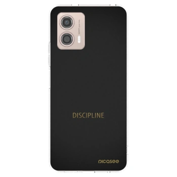 Picasee silikonový průhledný obal pro Motorola Moto G53 5G - Discipline
