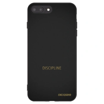 Picasee silikonový černý obal pro Apple iPhone 8 Plus - Discipline