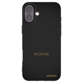 Picasee silikonový černý obal pro Apple iPhone 16 Plus - Discipline