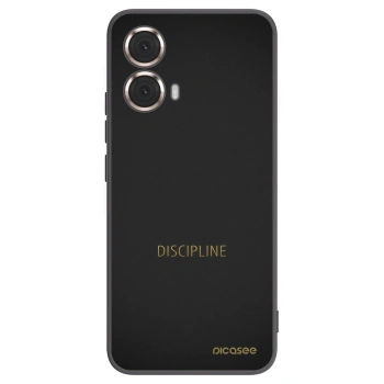 Picasee silikonový černý obal pro Motorola Moto G85 - Discipline