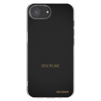 Picasee silikonový průhledný obal pro Apple iPhone 16e - Discipline