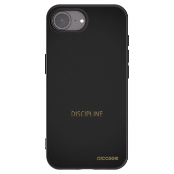 Picasee silikonový černý obal pro Apple iPhone 16e - Discipline
