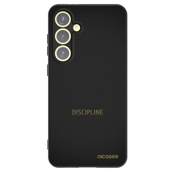 Picasee silikonový černý obal pro Samsung Galaxy S24 FE S721B - Discipline
