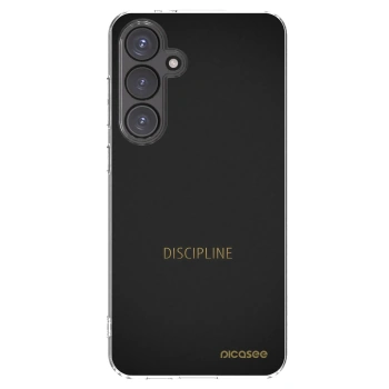Picasee silikonový průhledný obal pro Samsung Galaxy S24 FE S721B - Discipline