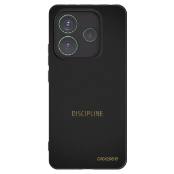 Picasee silikonový černý obal pro Xiaomi Redmi Note 14 5G - Discipline