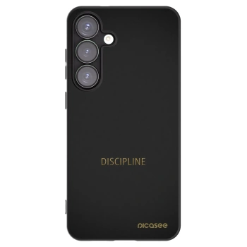 Picasee silikonový černý obal pro Samsung Galaxy S25+ 5G - Discipline