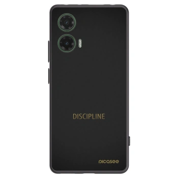 Picasee silikonový černý obal pro Motorola Moto G35 5G - Discipline