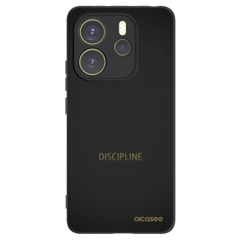 Picasee silikonový černý obal pro Xiaomi Redmi Note 14 4G - Discipline