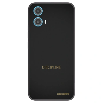 Picasee silikonový černý obal pro Motorola Moto G34 5G - Discipline