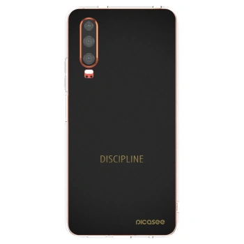 Picasee silikonový průhledný obal pro Huawei P30 - Discipline
