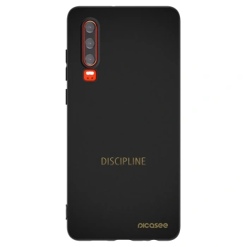Picasee silikonový černý obal pro Huawei P30 - Discipline
