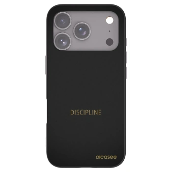 Picasee silikonový černý obal pro Apple iPhone 17 Pro - Discipline