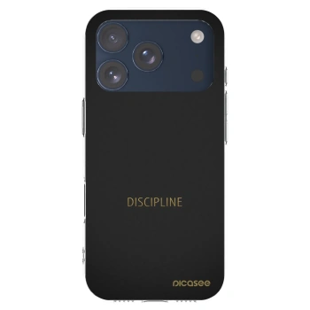 Picasee silikonový průhledný obal pro Apple iPhone 17 Pro - Discipline