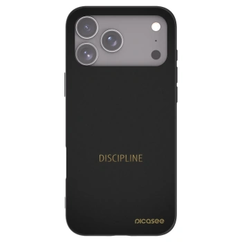 Picasee silikonový černý obal pro Apple iPhone 17 Pro Max - Discipline
