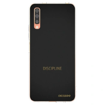 Picasee silikonový průhledný obal pro Samsung Galaxy A70 A705F - Discipline