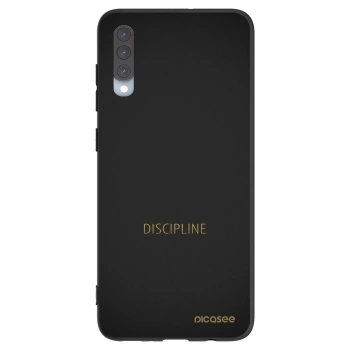 Picasee silikonový černý obal pro Samsung Galaxy A70 A705F - Discipline