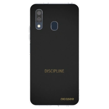 Picasee silikonový průhledný obal pro Samsung Galaxy A40 A405F - Discipline