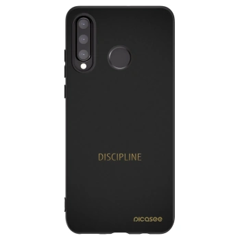 Picasee silikonový černý obal pro Huawei P30 Lite - Discipline