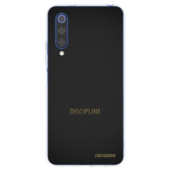Picasee silikonový průhledný obal pro Xiaomi Mi 9 SE - Discipline