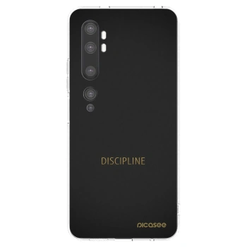 Picasee silikonový průhledný obal pro Xiaomi Mi Note 10 (Pro) - Discipline