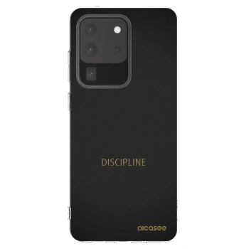 Picasee silikonový průhledný obal pro Samsung Galaxy S20 Ultra 5G G988F - Discipline