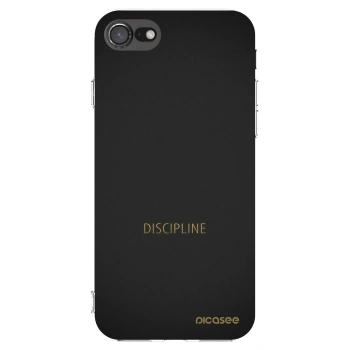 Picasee silikonový průhledný obal pro Apple iPhone SE 2020 - Discipline