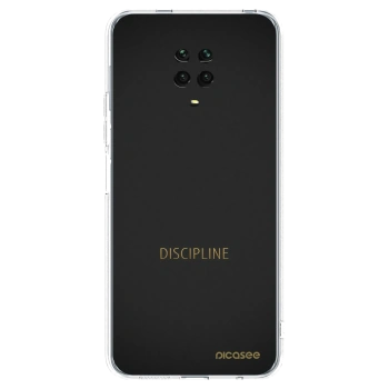 Picasee silikonový průhledný obal pro Xiaomi Redmi Note 9 Pro - Discipline
