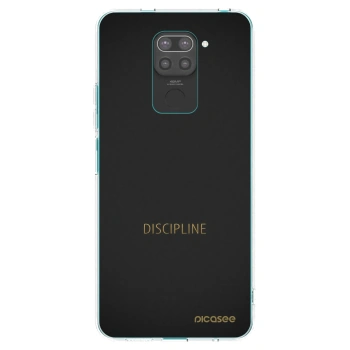 Picasee silikonový černý obal pro Xiaomi Redmi Note 9 - Discipline