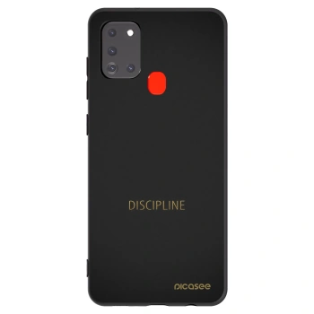 Picasee silikonový černý obal pro Samsung Galaxy A21s - Discipline