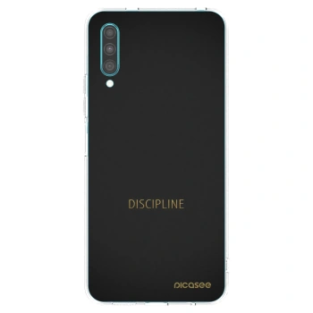 Picasee silikonový průhledný obal pro Samsung Galaxy A30s A307F - Discipline