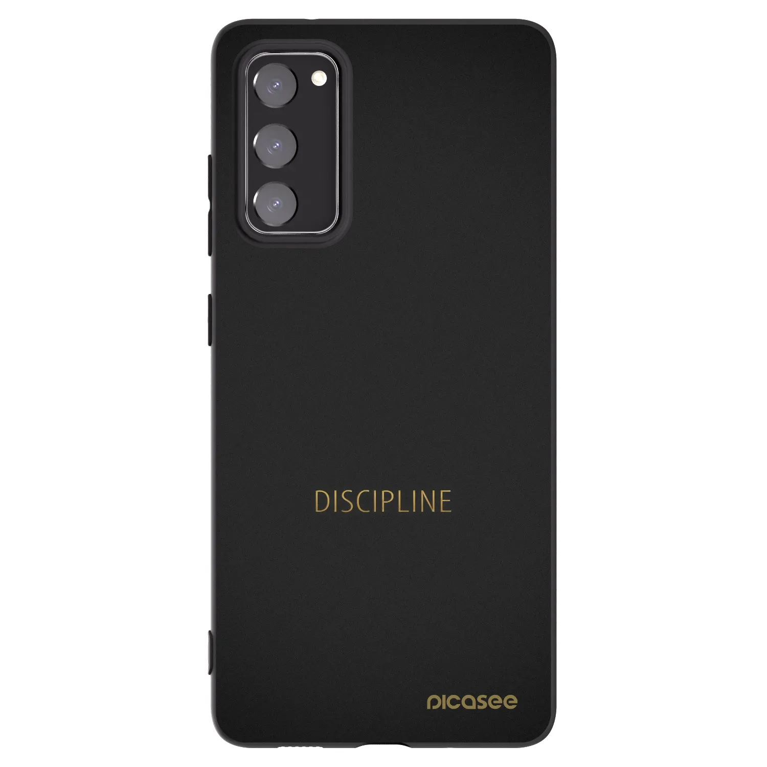 Picasee silikonový černý obal pro Samsung Galaxy S20 FE - Discipline