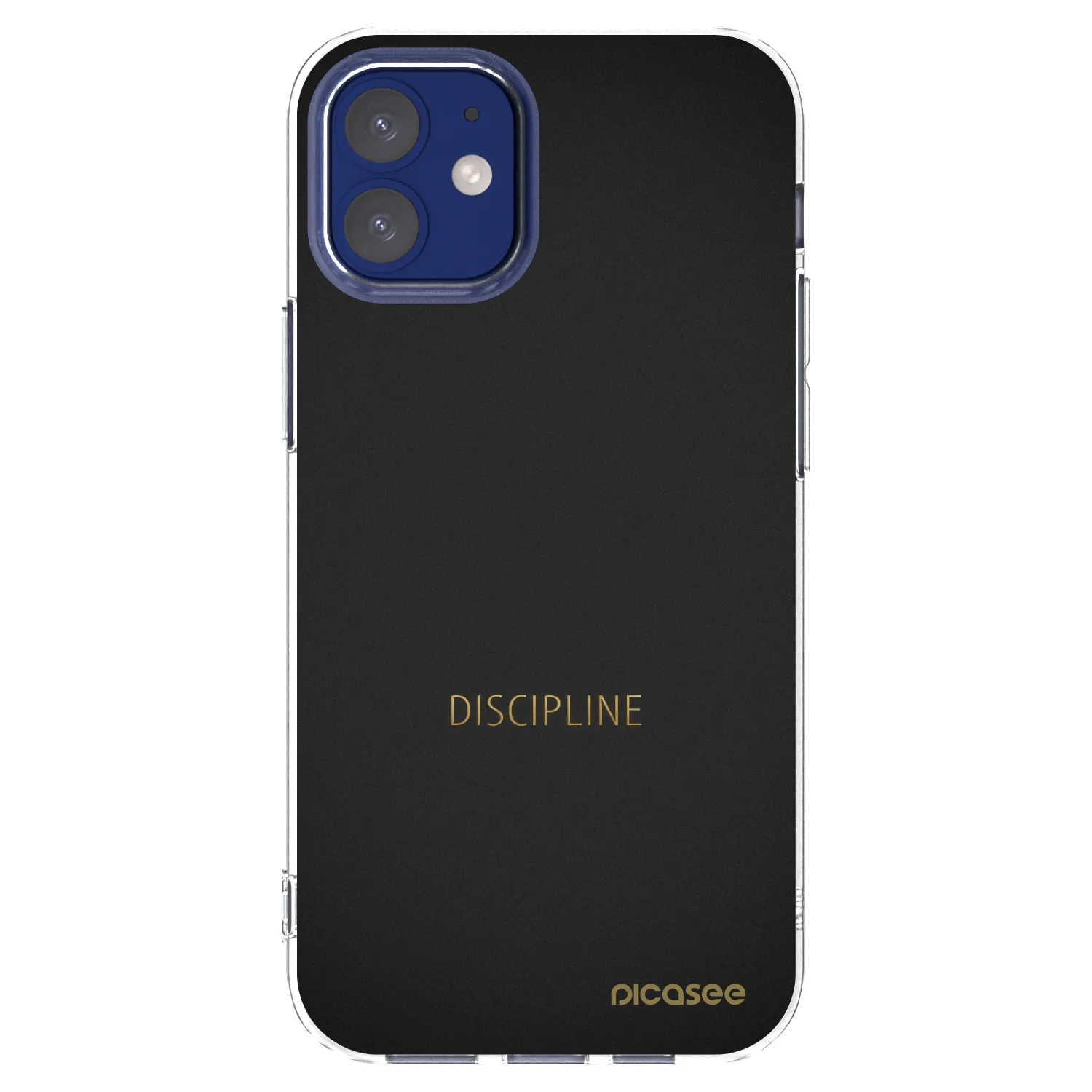Picasee silikonový průhledný obal pro Apple iPhone 12 mini - Discipline