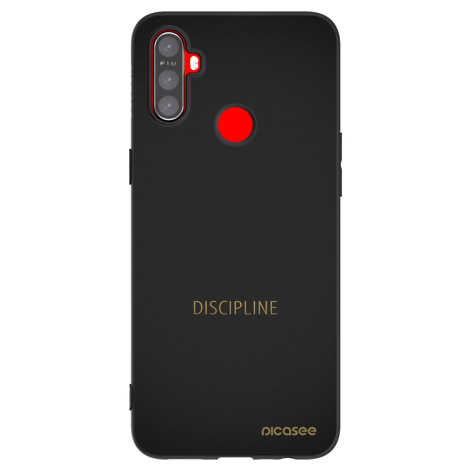 Picasee silikonový černý obal pro Realme C3 - Discipline
