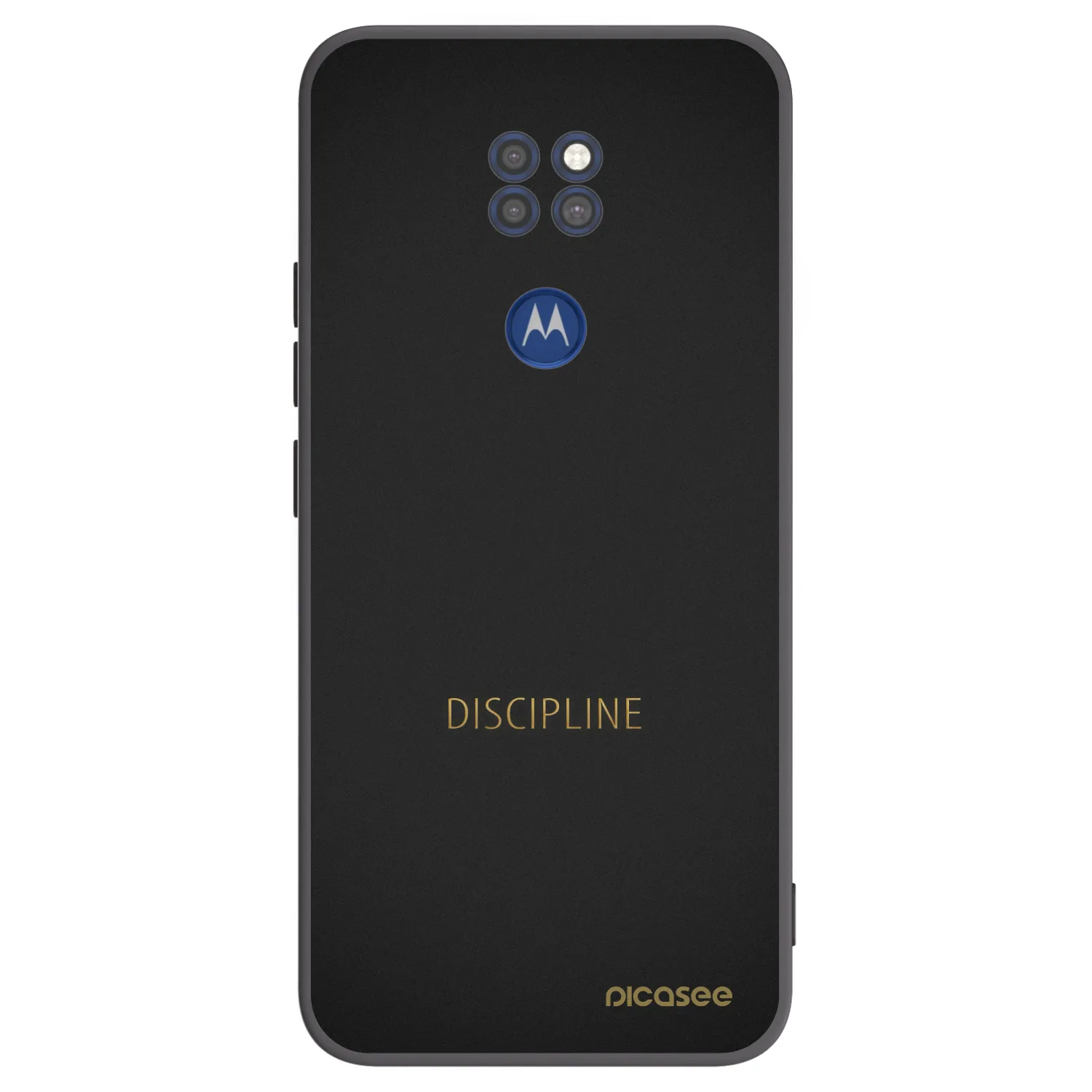 Picasee silikonový černý obal pro Motorola Moto G9 Play - Discipline