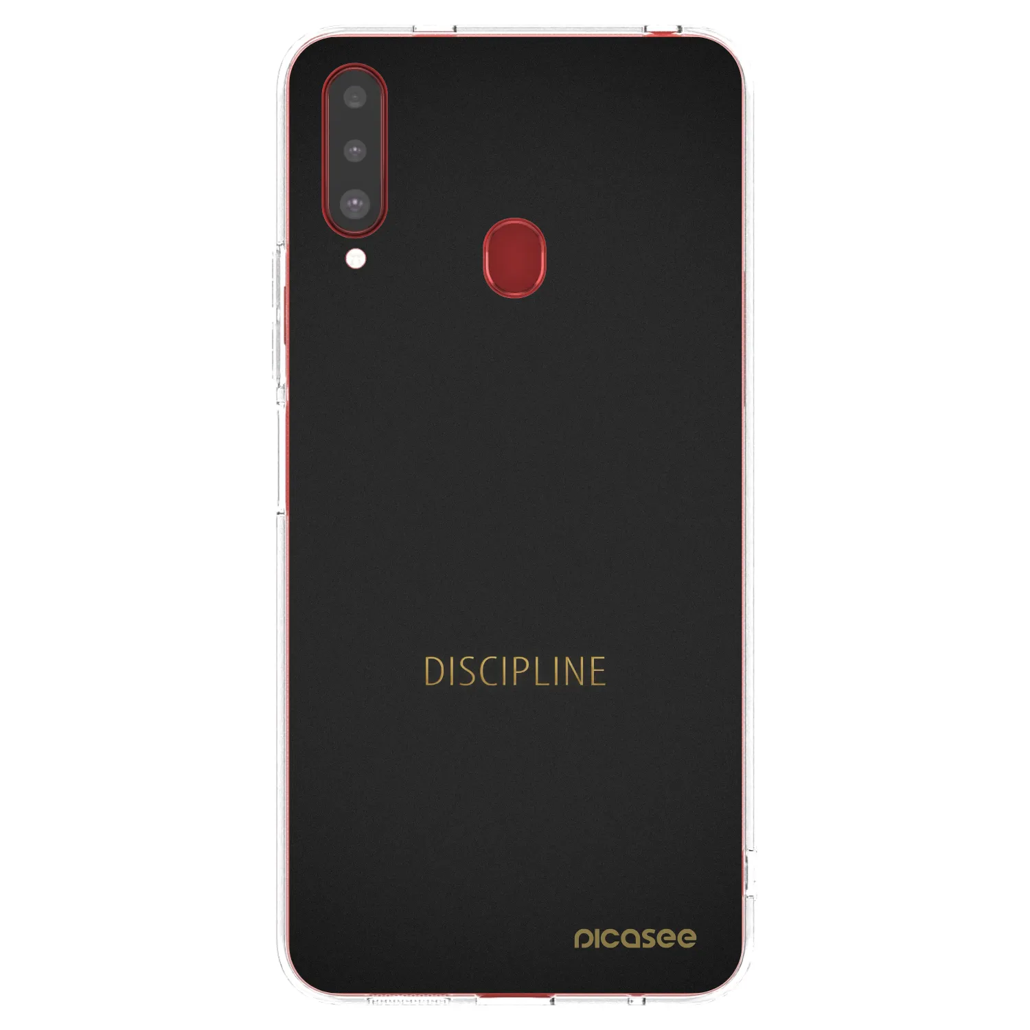 Picasee silikonový průhledný obal pro Samsung Galaxy A20s - Discipline