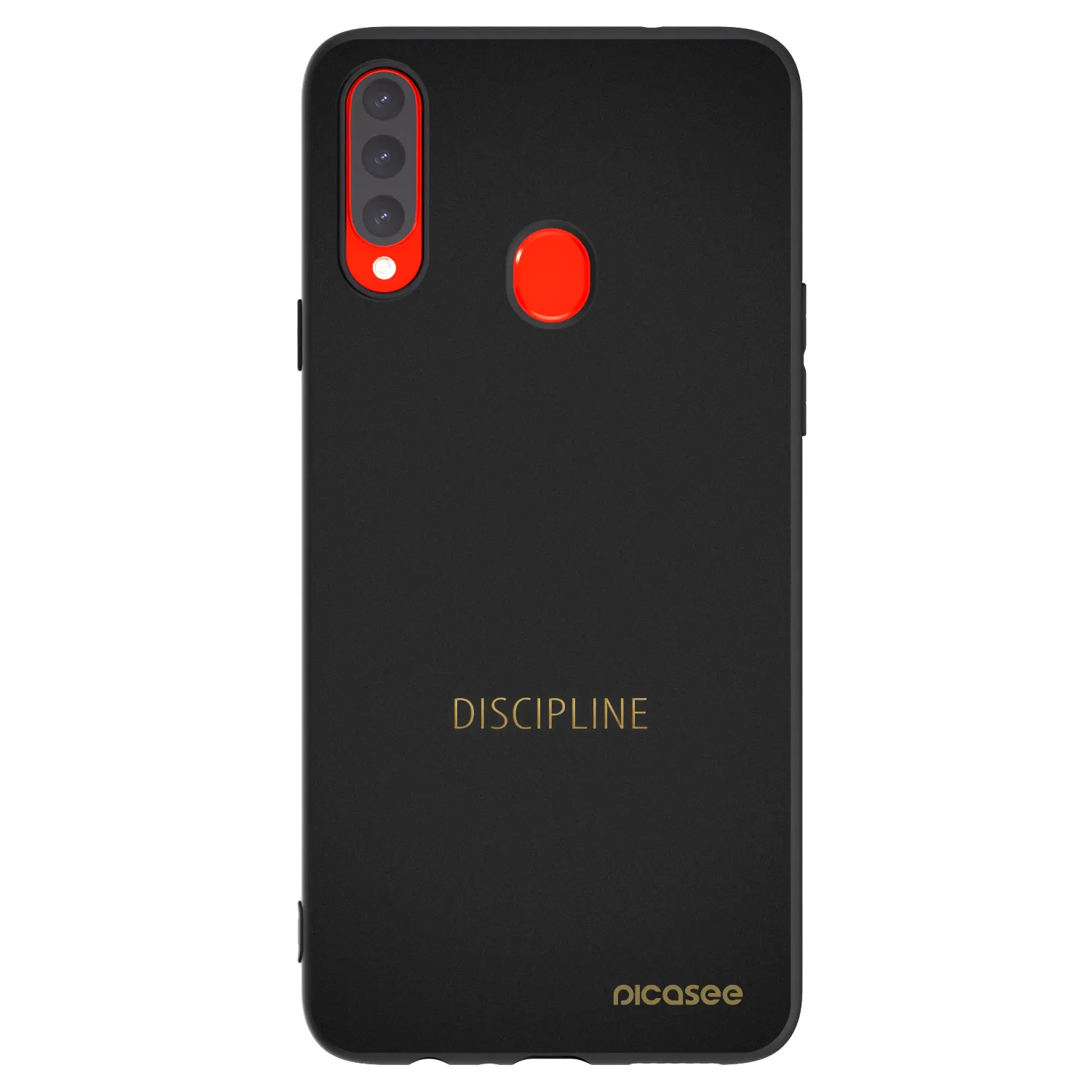 Picasee silikonový černý obal pro Samsung Galaxy A20s - Discipline