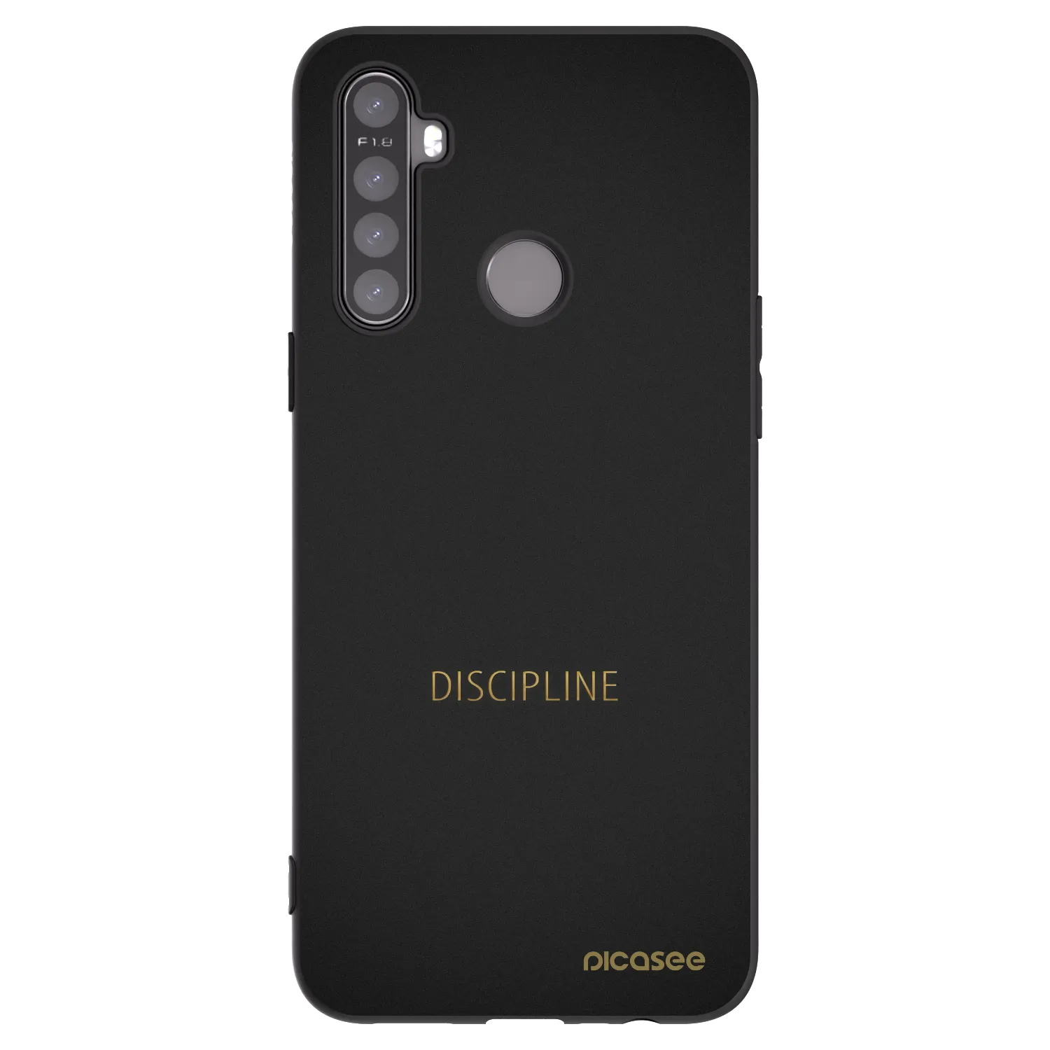 Picasee silikonový černý obal pro Realme 6i - Discipline