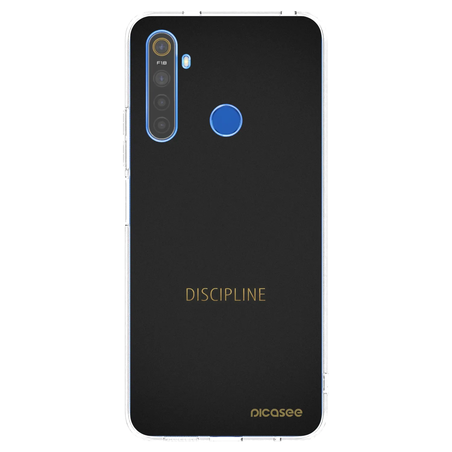 Picasee silikonový průhledný obal pro Realme 5 - Discipline