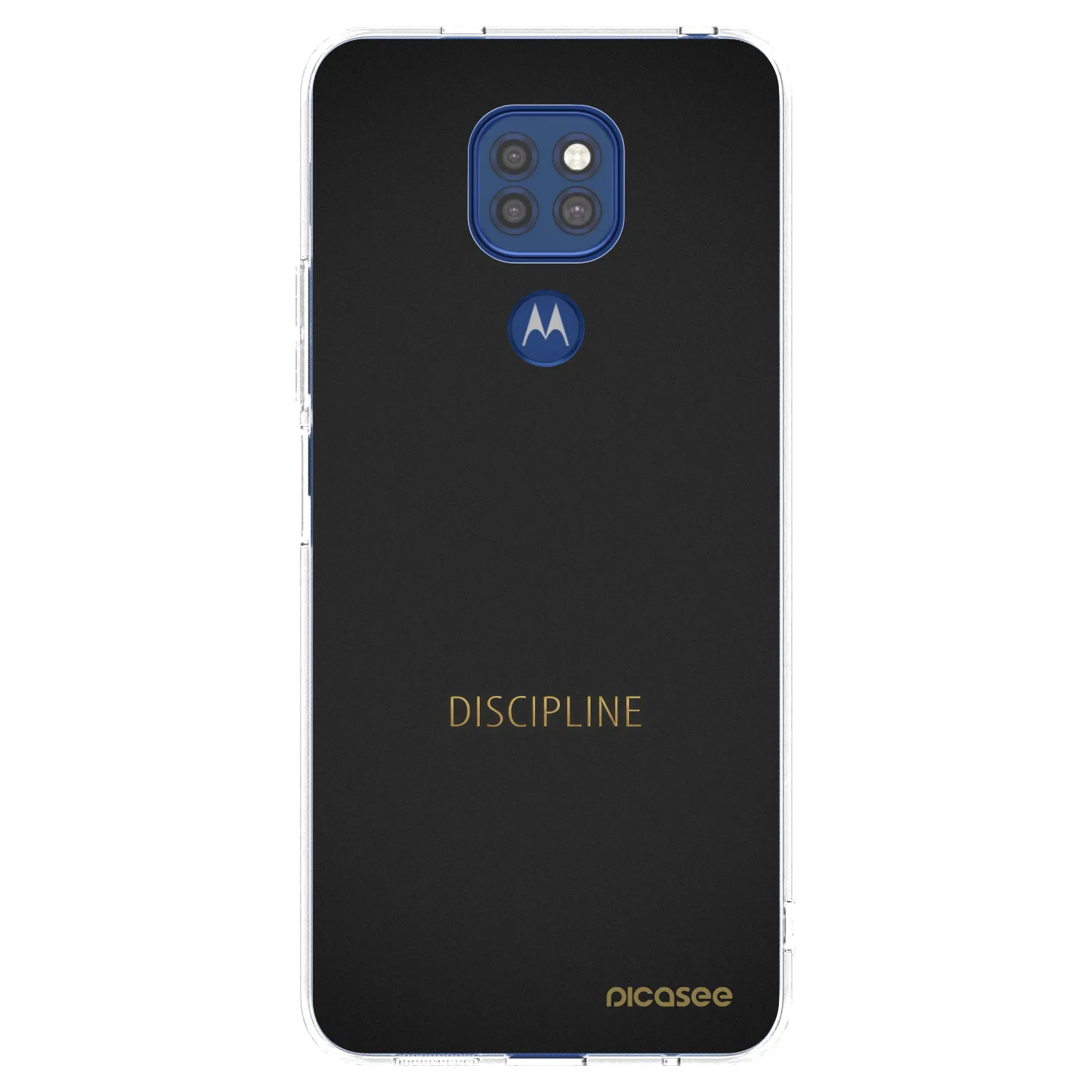 Picasee silikonový průhledný obal pro Motorola Moto G9 Play - Discipline
