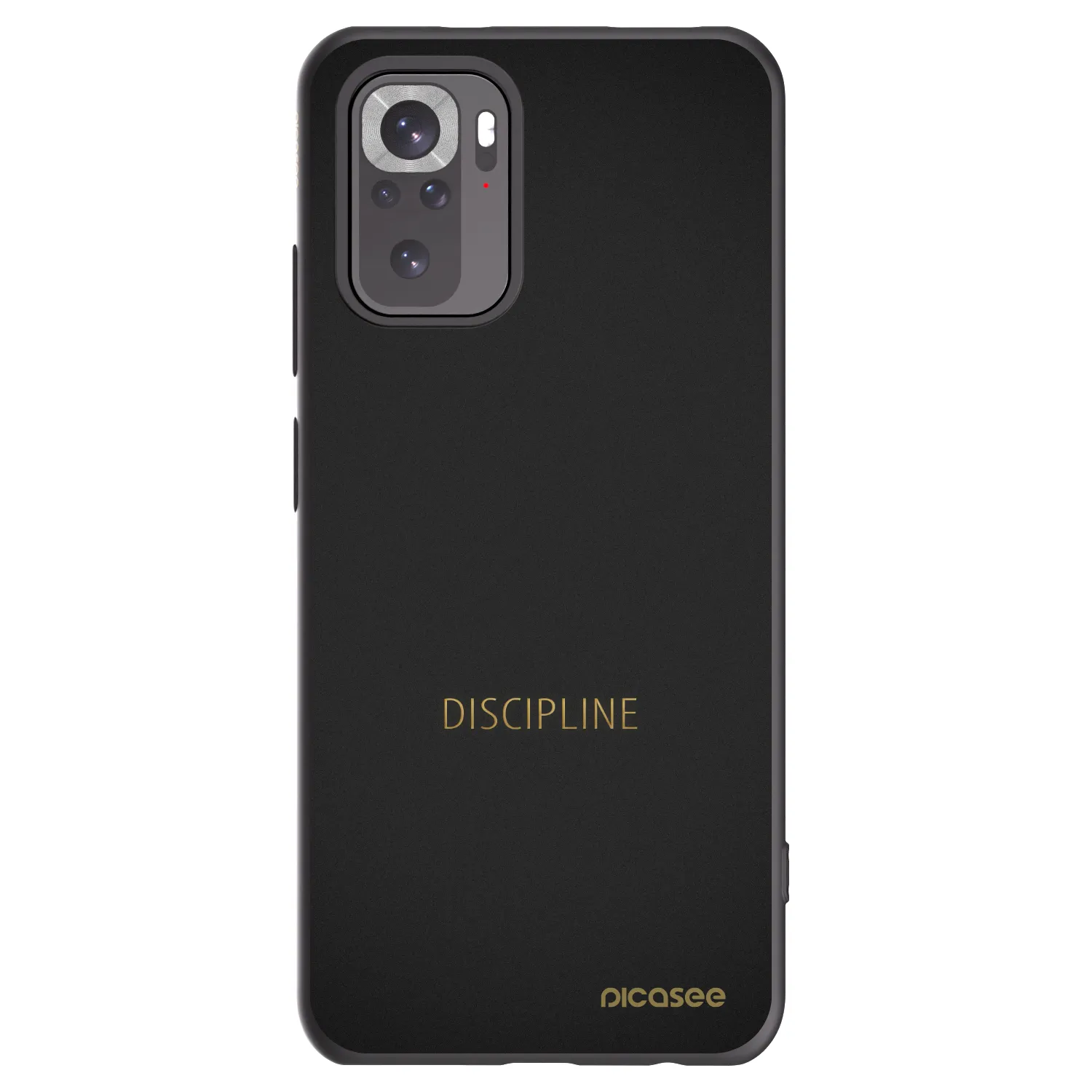 Picasee silikonový černý obal pro Xiaomi Redmi Note 10 - Discipline