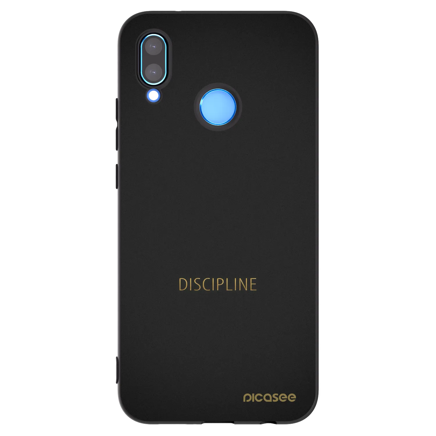 Picasee silikonový černý obal pro Huawei P20 Lite - Discipline