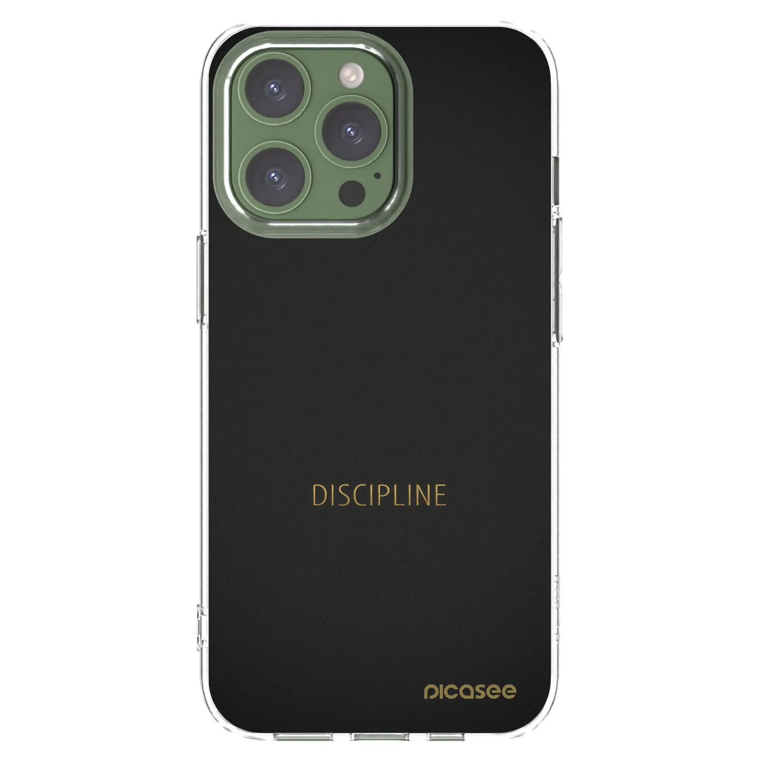 Picasee silikonový průhledný obal pro Apple iPhone 13 Pro - Discipline